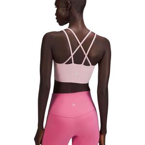 Lululemon Like a Cloud Longline Bra *Light Support, B/C Cup in Pink Peony